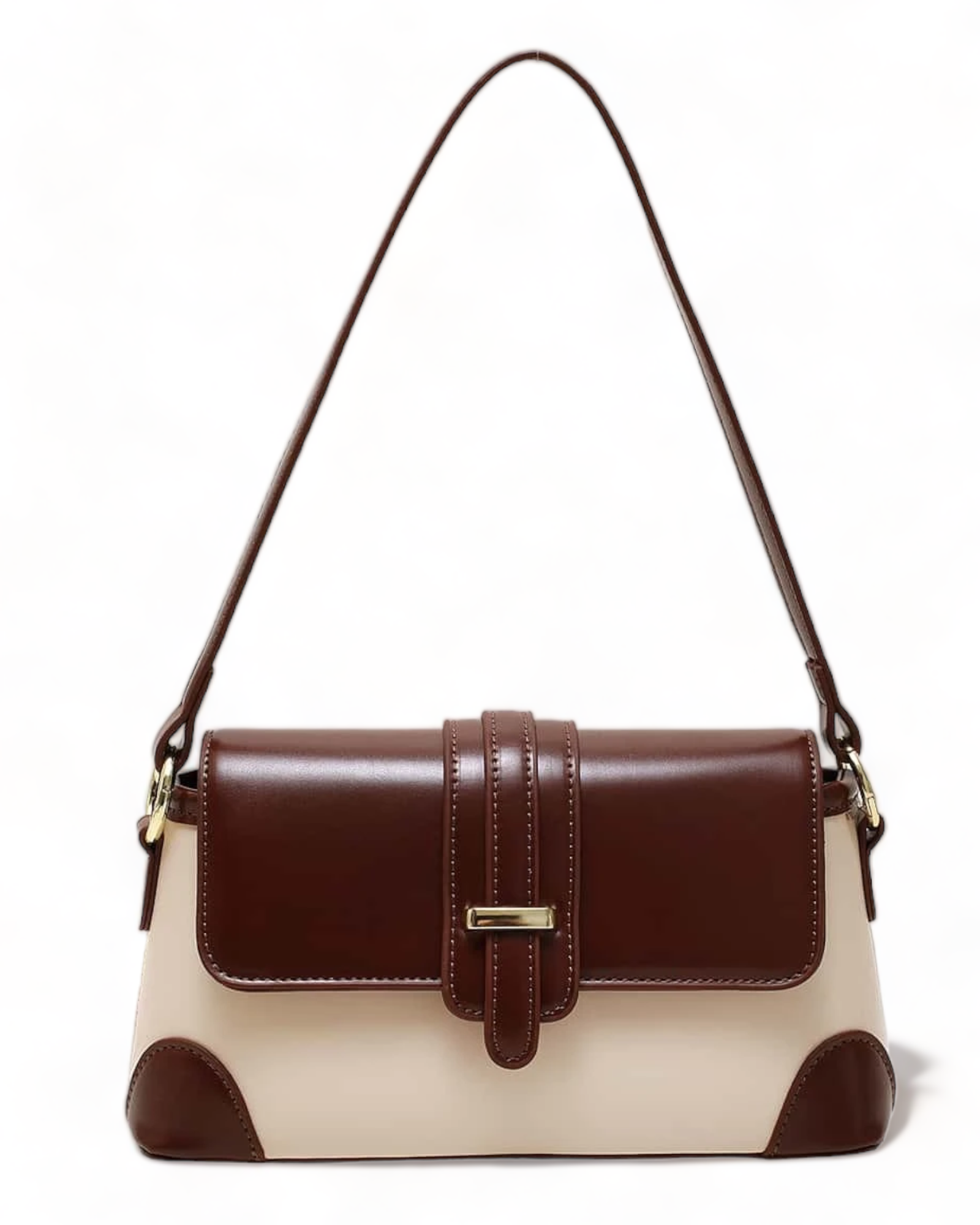 Colorblock Flap Square Bag (with minimal flaws)