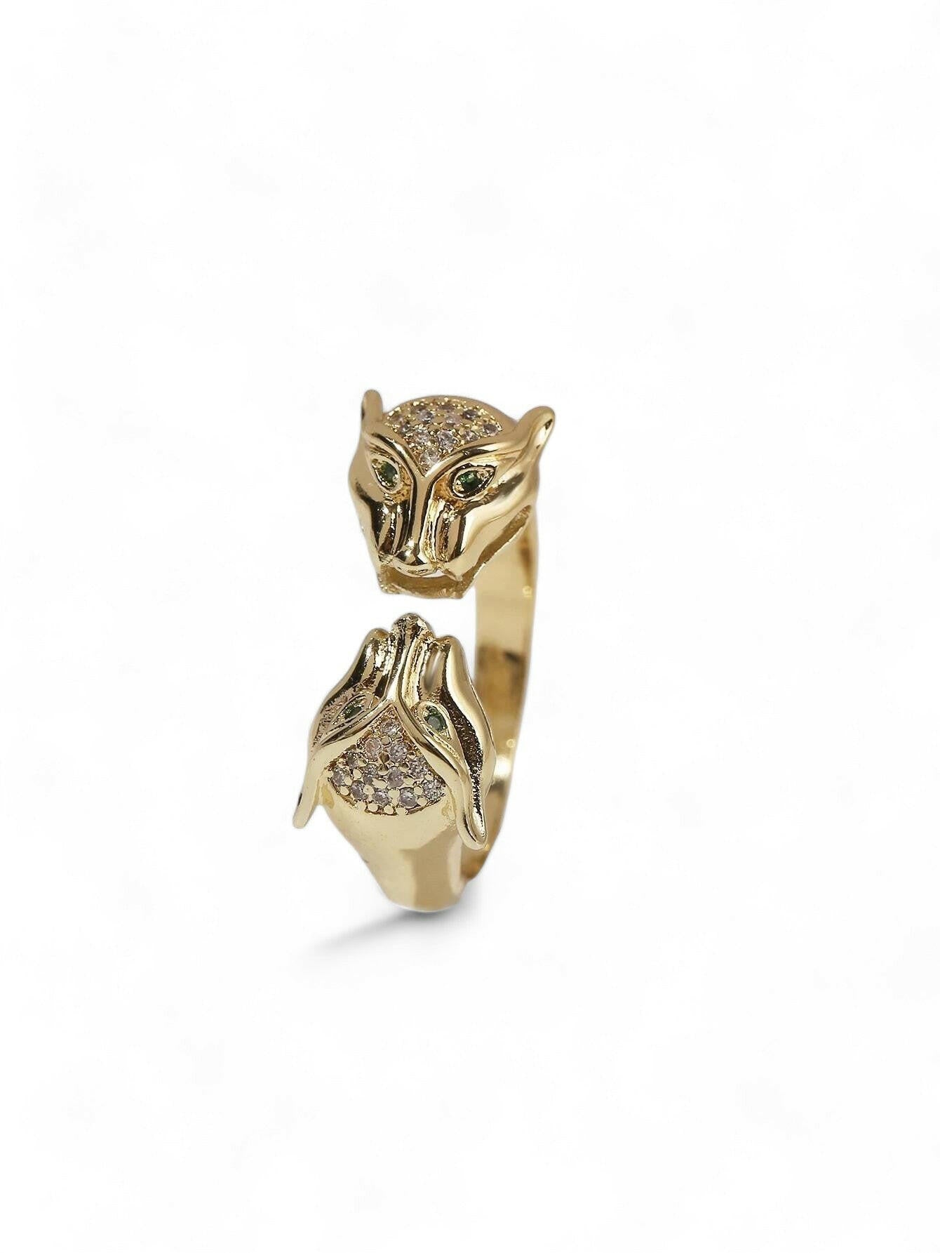 Zircon Decor Cuff Ring