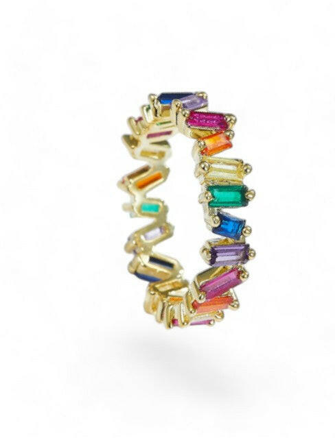 Multicolor Rhinestone Decor Ring
