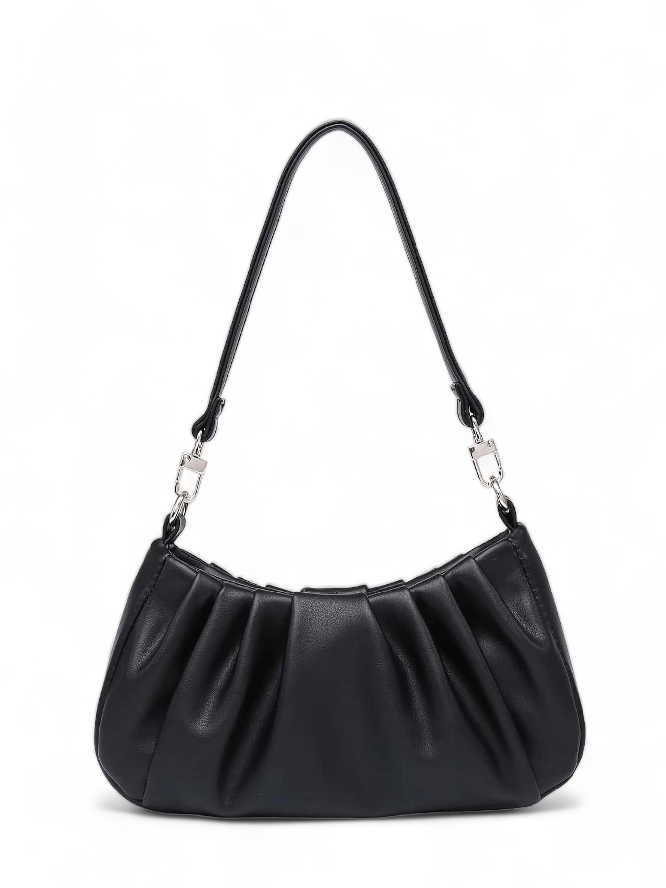Minimalist Ruched Design Shoulder Bag