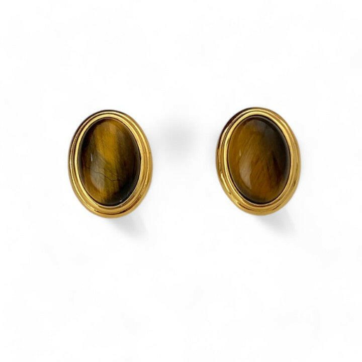 Agate Stud Earrings