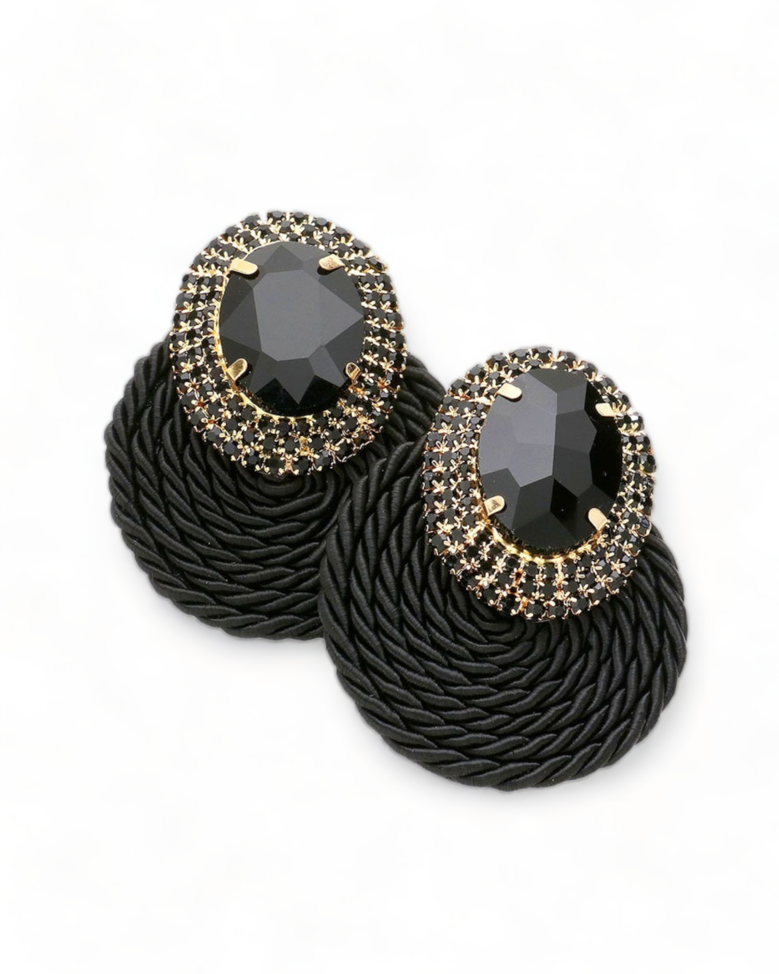 Rhinestone Decor Earrings