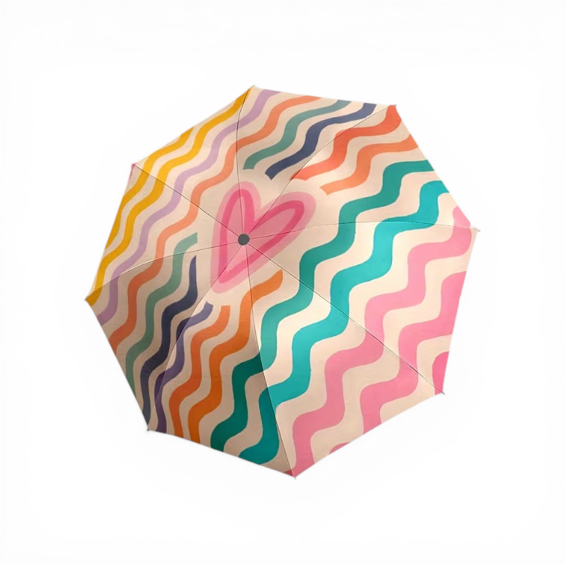 Retro Rainbow Umbrella