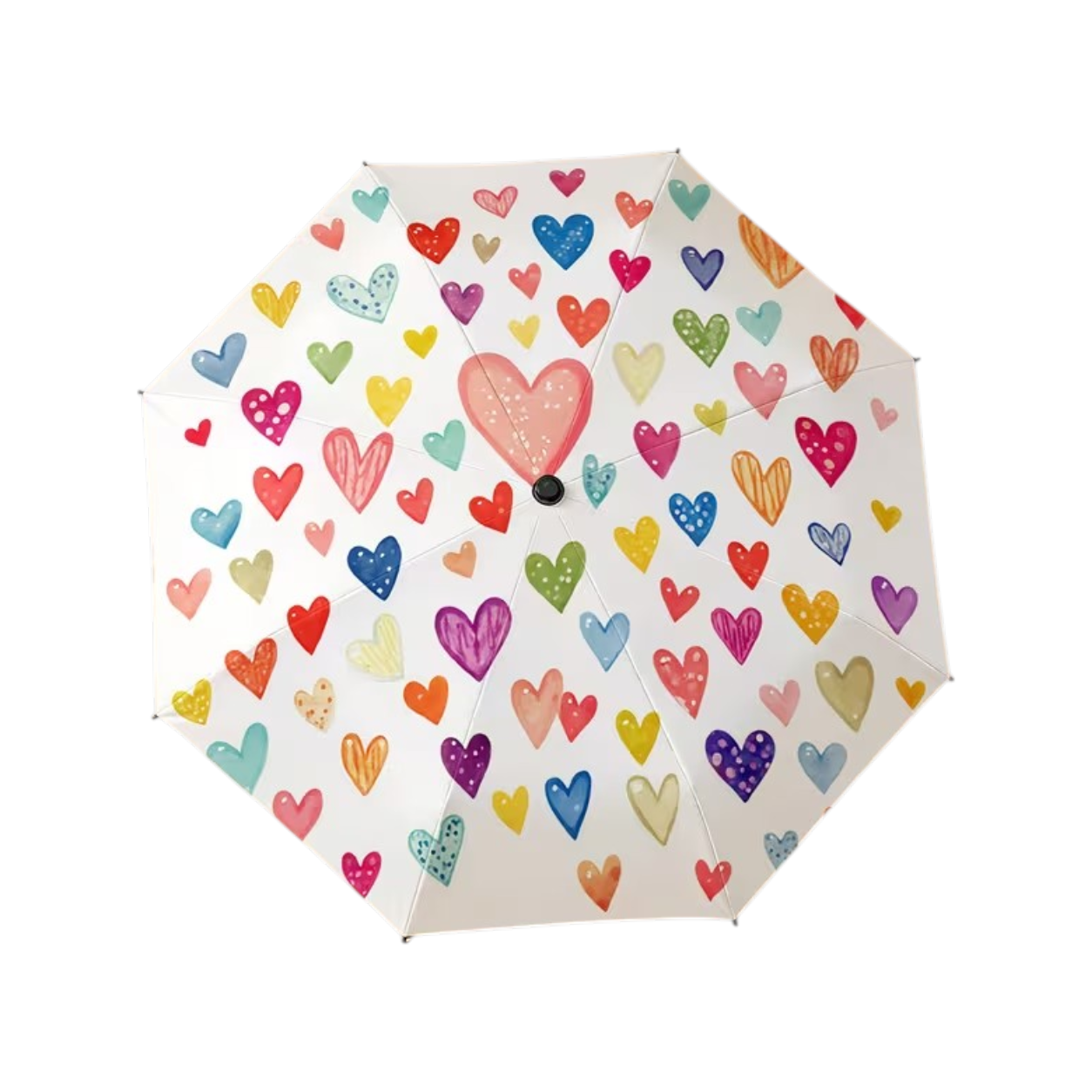 Heart Print Umbrella