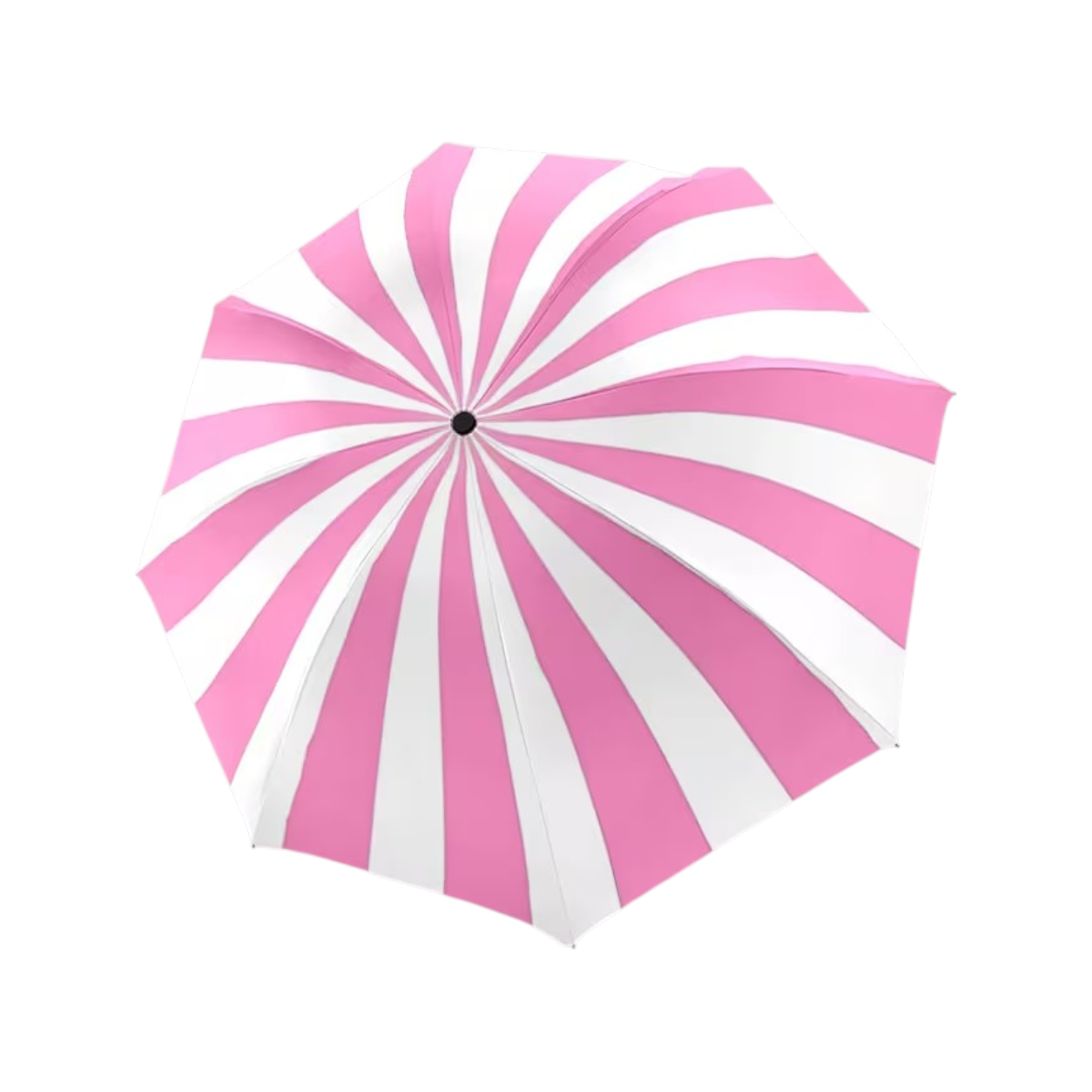 Pink Striped Design Umbrella