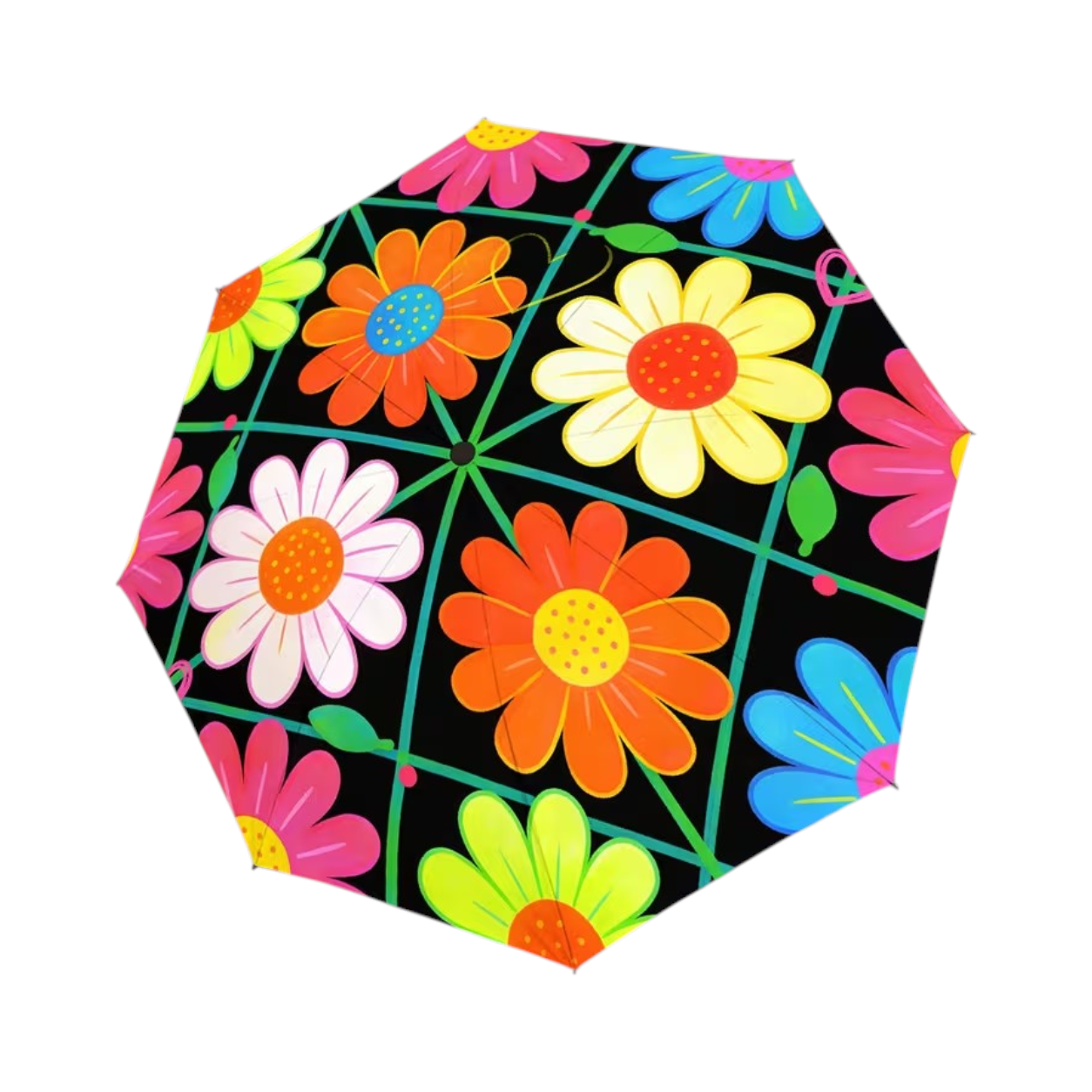 Multicolor Daisy Umbrella