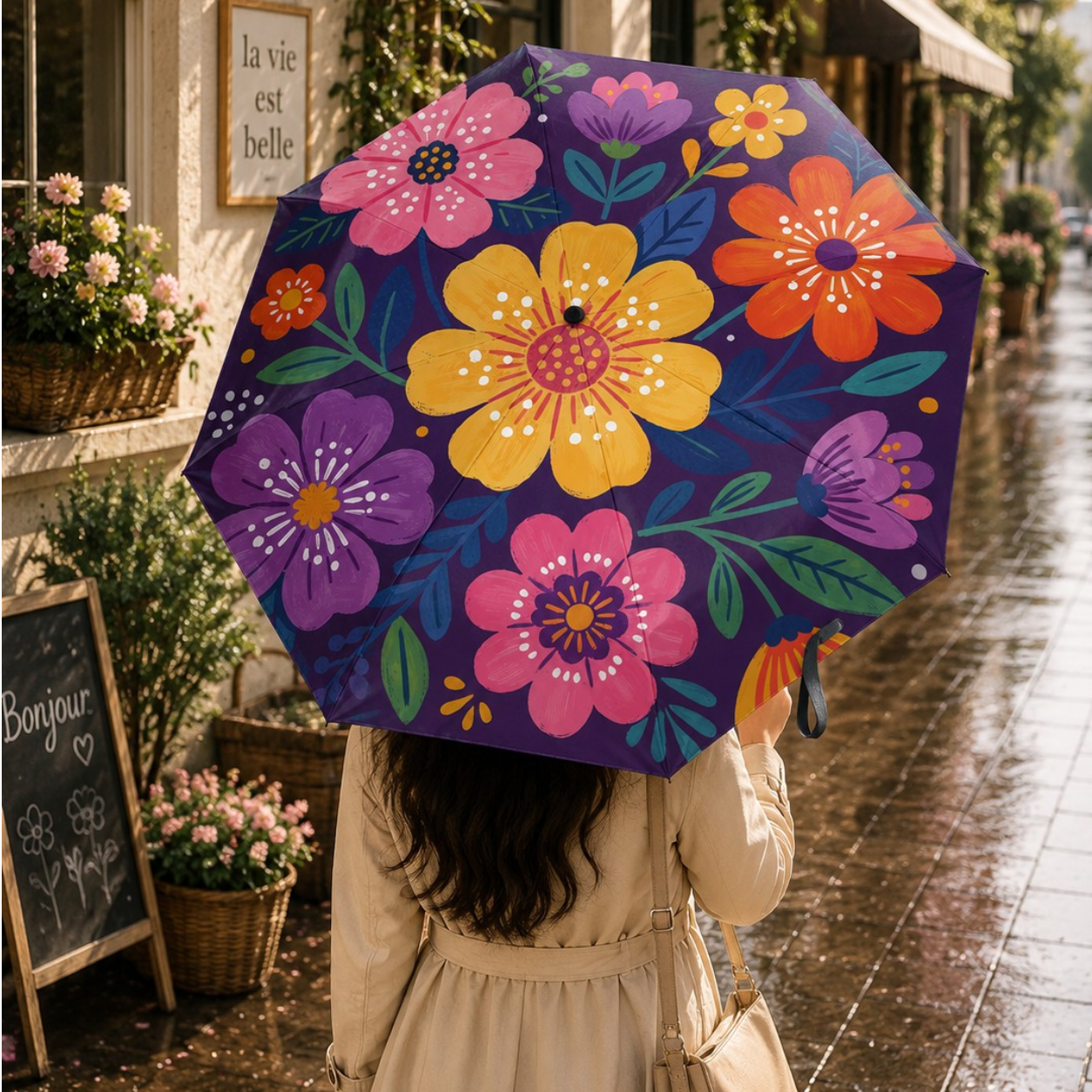 Queen Floral Umbrella