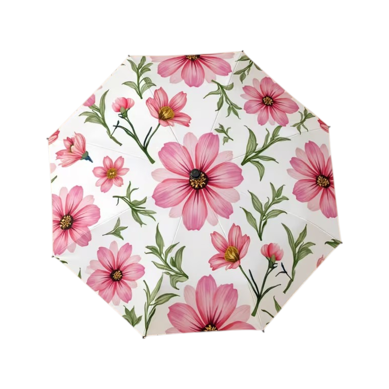 Pink Cosmos Pattern Umbrella