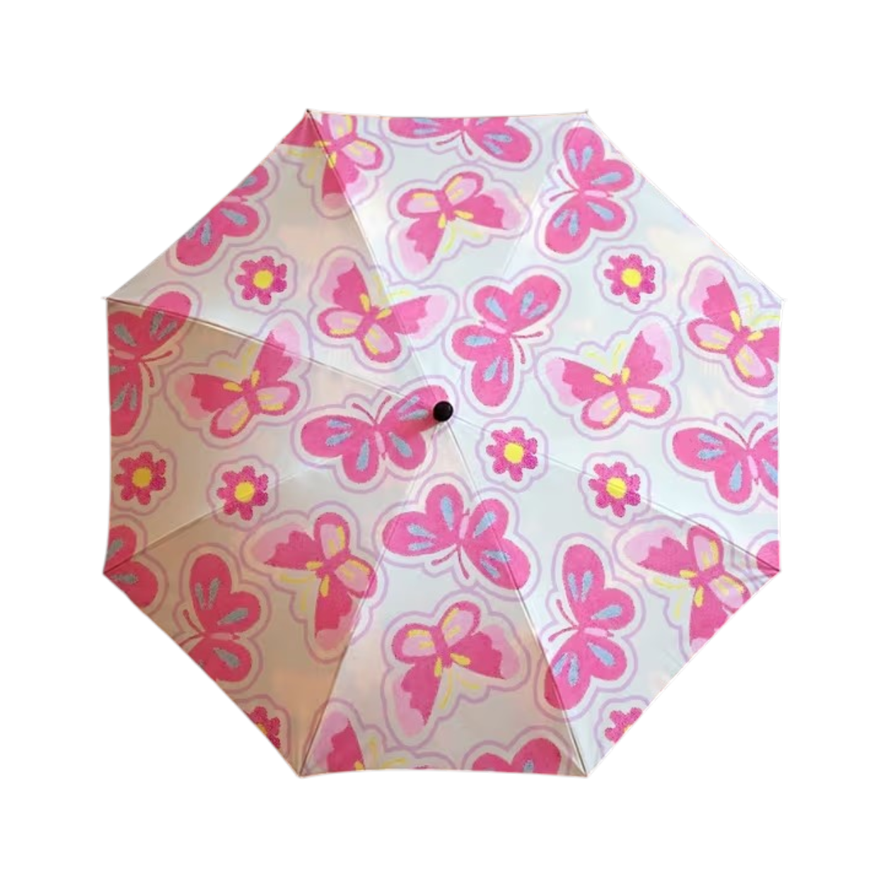 Pink Butterfly Umbrella