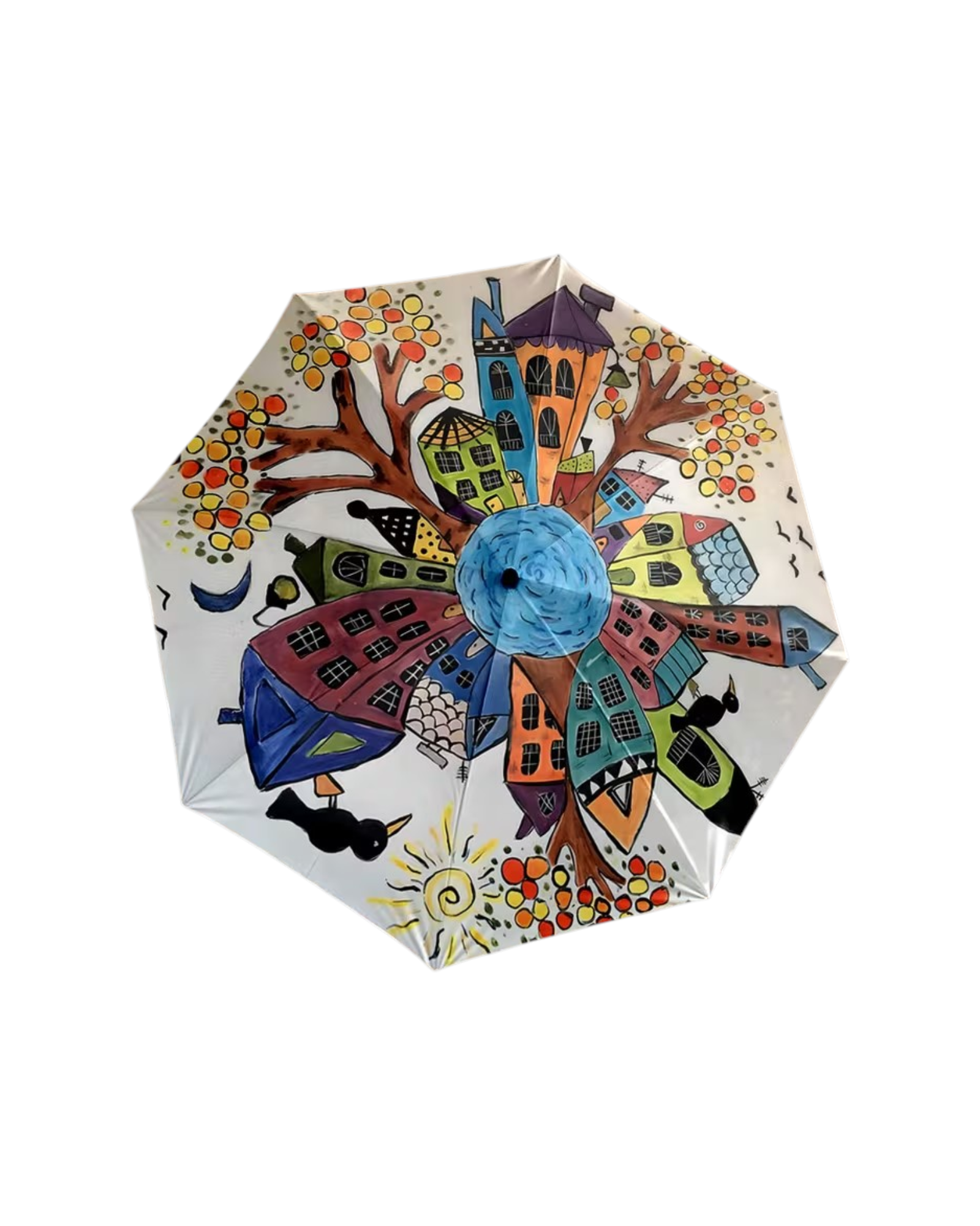 Whimsical Town Umbrella