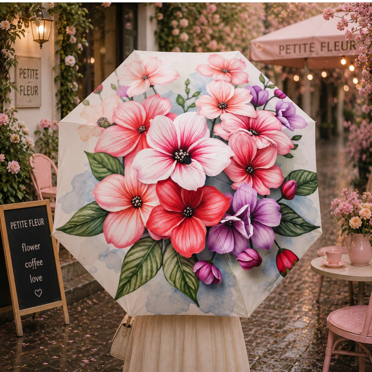 Floral Art Umbrella