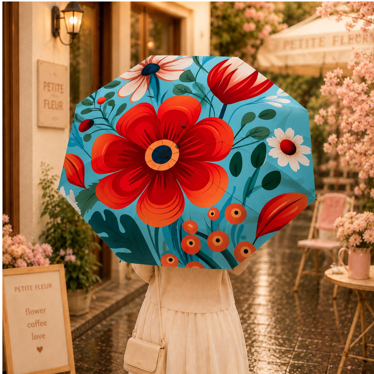 Bloom Beneath the Rain Umbrella