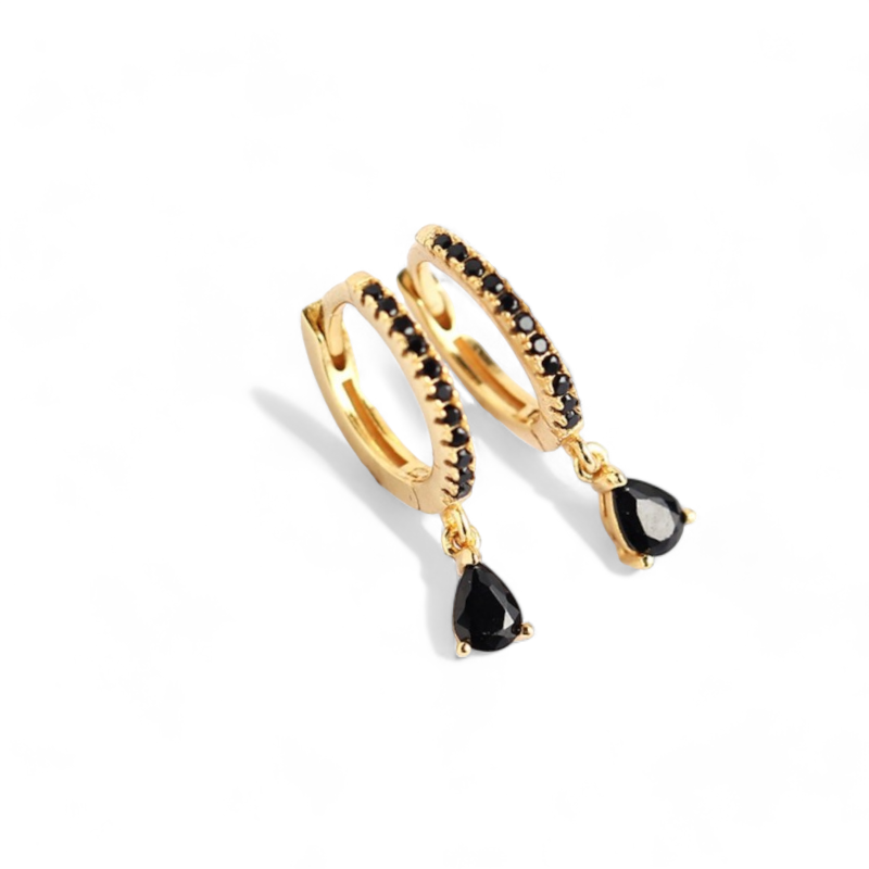 Cubic Zirconia Decor Drop Earrings