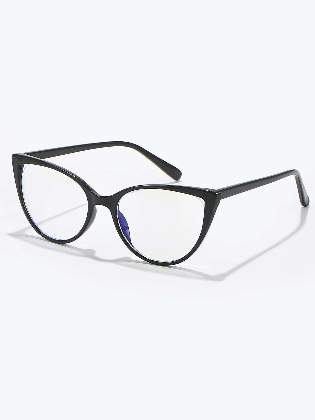 Pair of stylish Cat Eye Anti-Blue Light Eyeglasses designed to protect eyes from digital screen strain. The glasses feature a fashionable cat-eye frame shape and specialized lenses that block harmful blue light emitted by screens. These eyeglasses offer both style and eye comfort in the digital age.