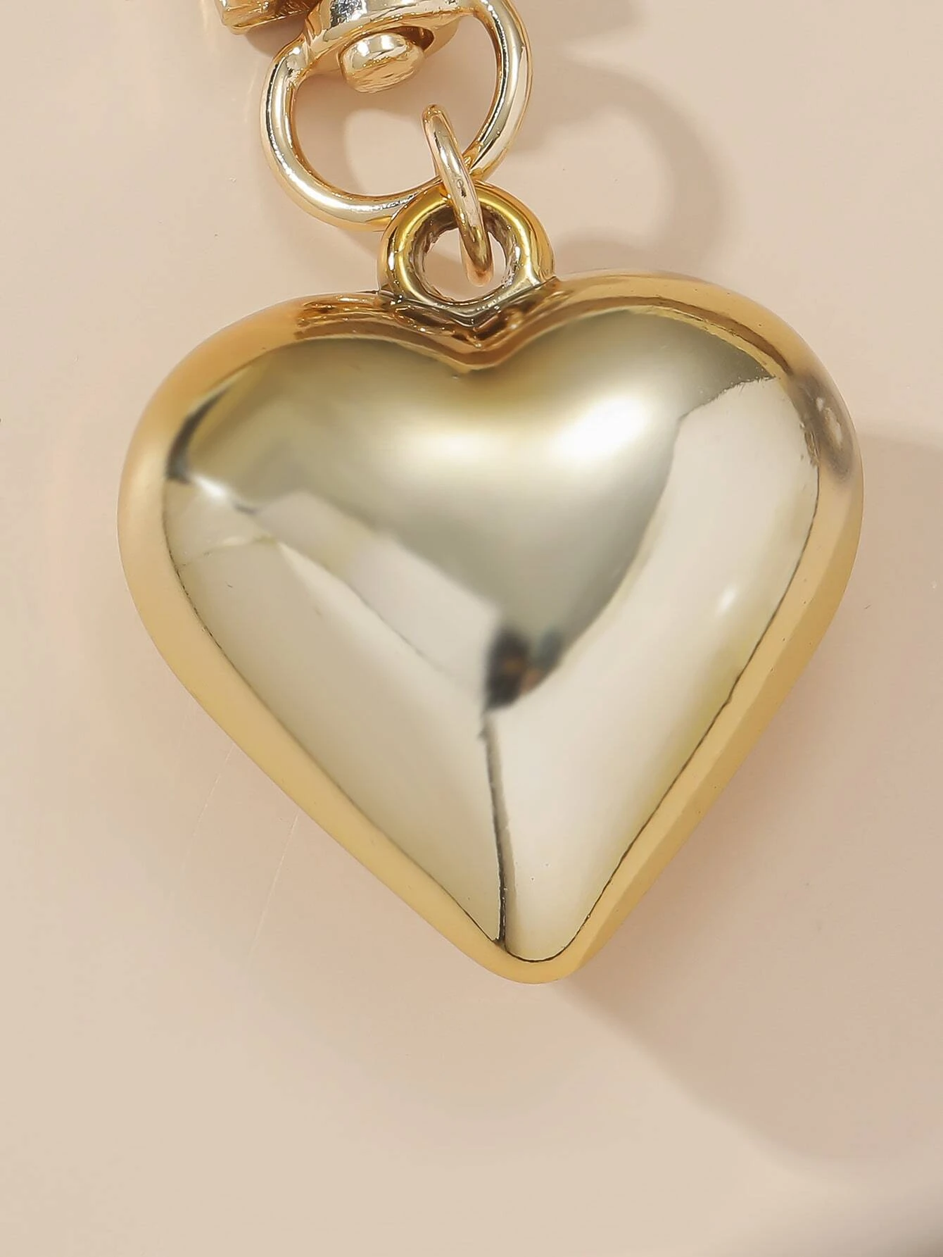 Golden Heart Design Charm
