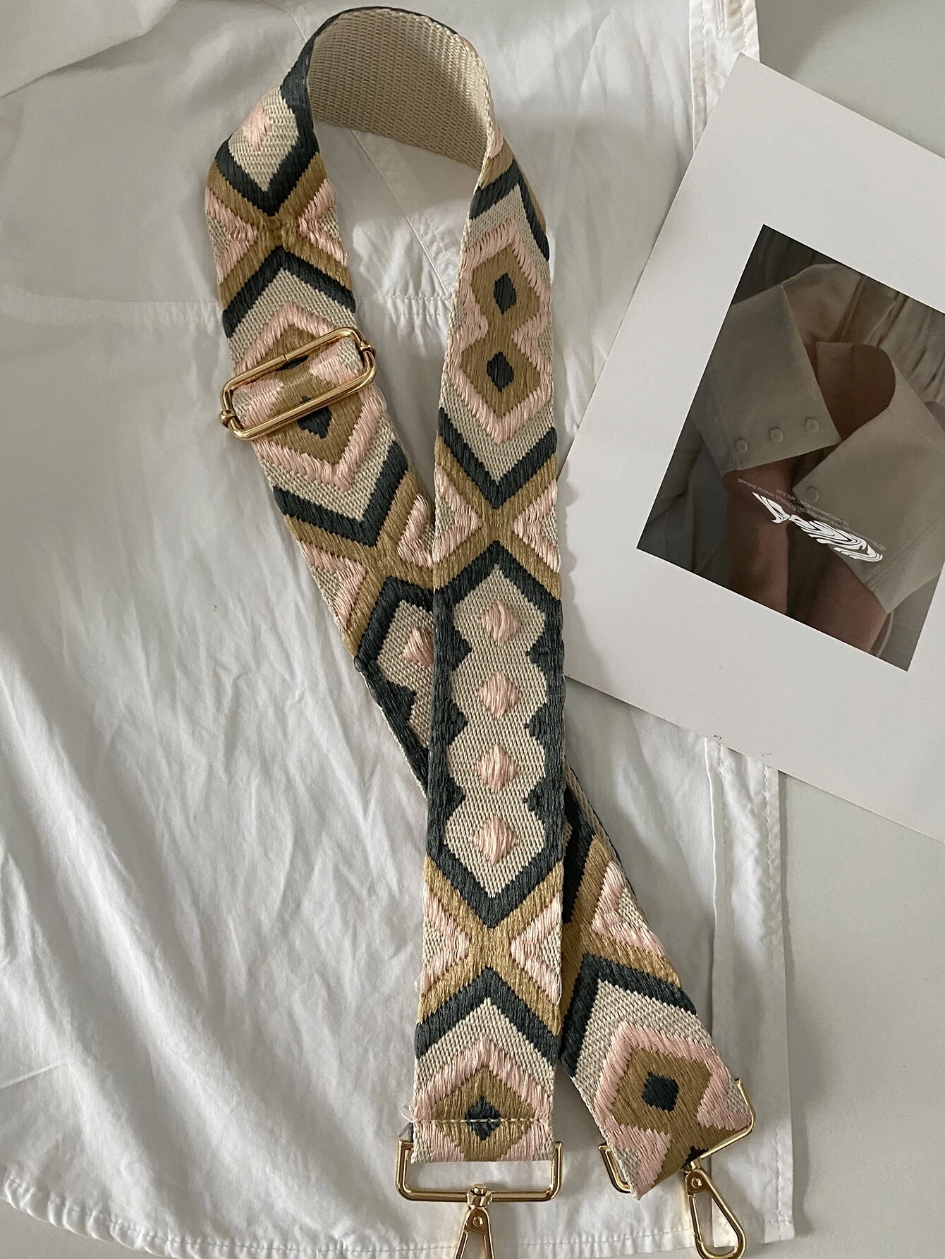 Embroidered 2025 bag strap