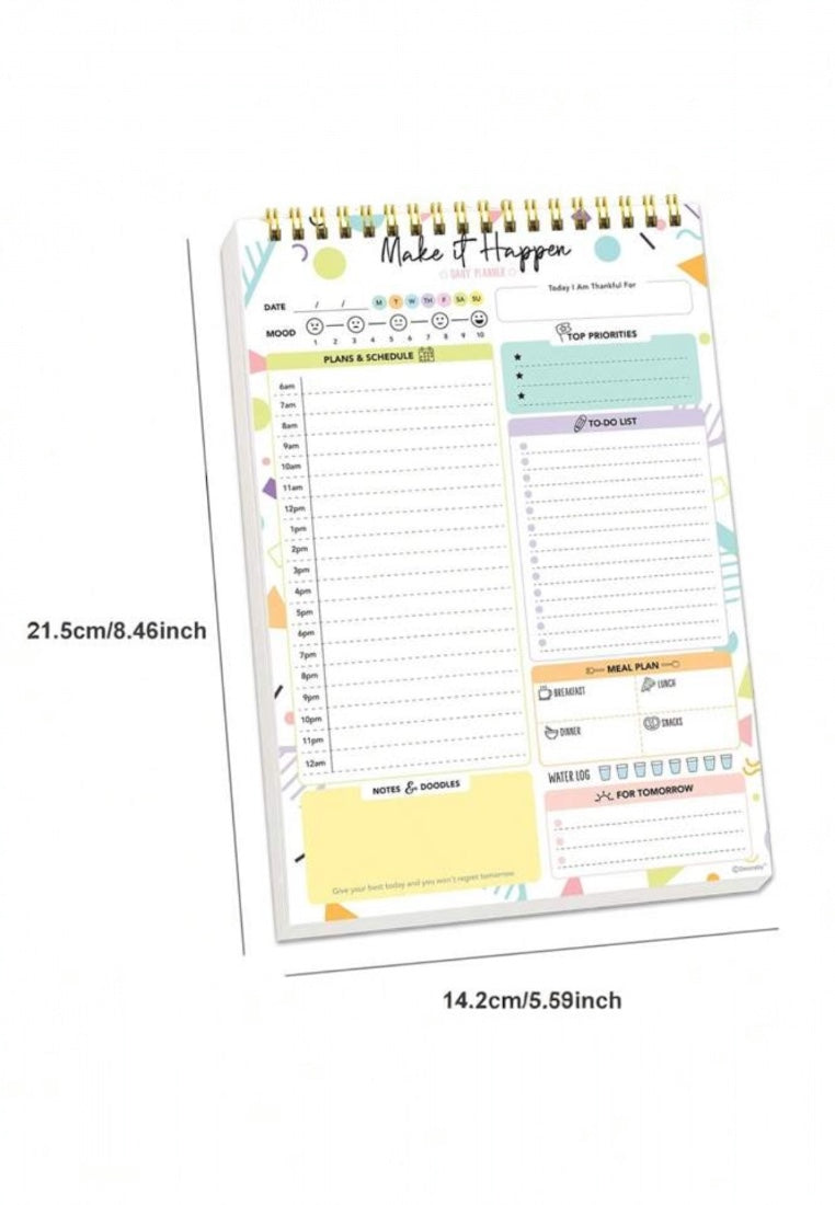 Colorful Daily Planner Pad