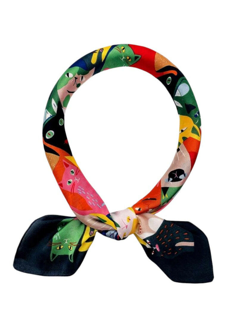 Animal Print Cat Pattern Scarf