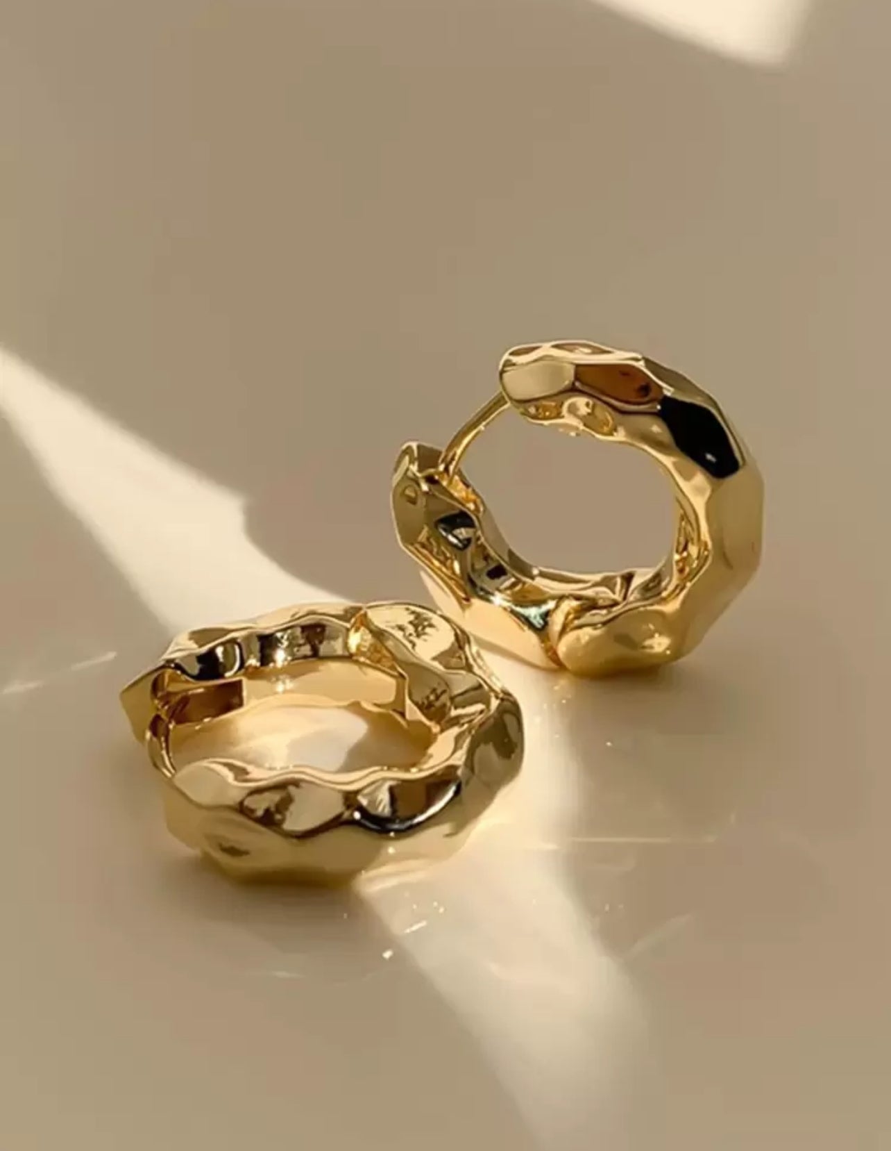 Structured Hoop Earrings