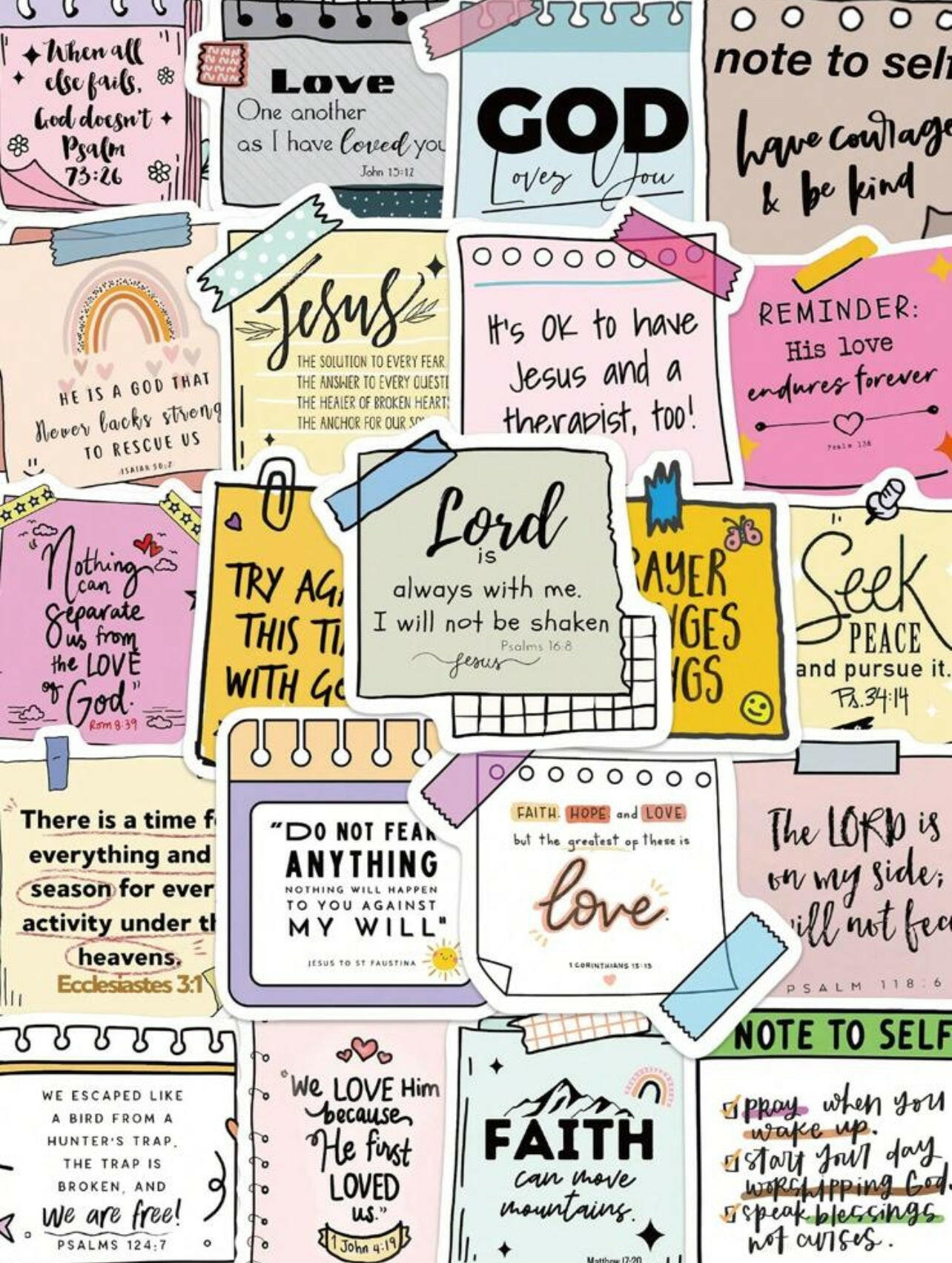 50pcs Bible Themed Sticker