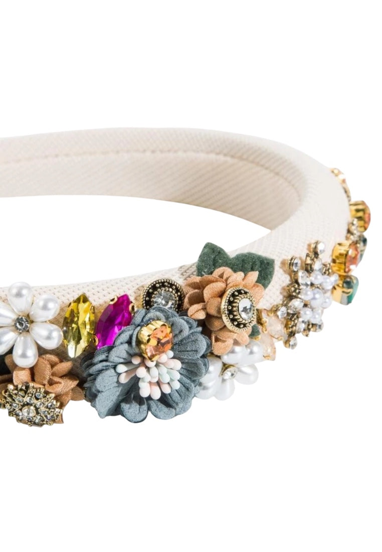 Rhinestone & Flower Decor Headband