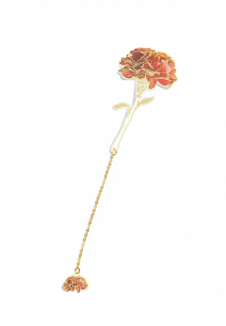 Metal Carnation Bookmark