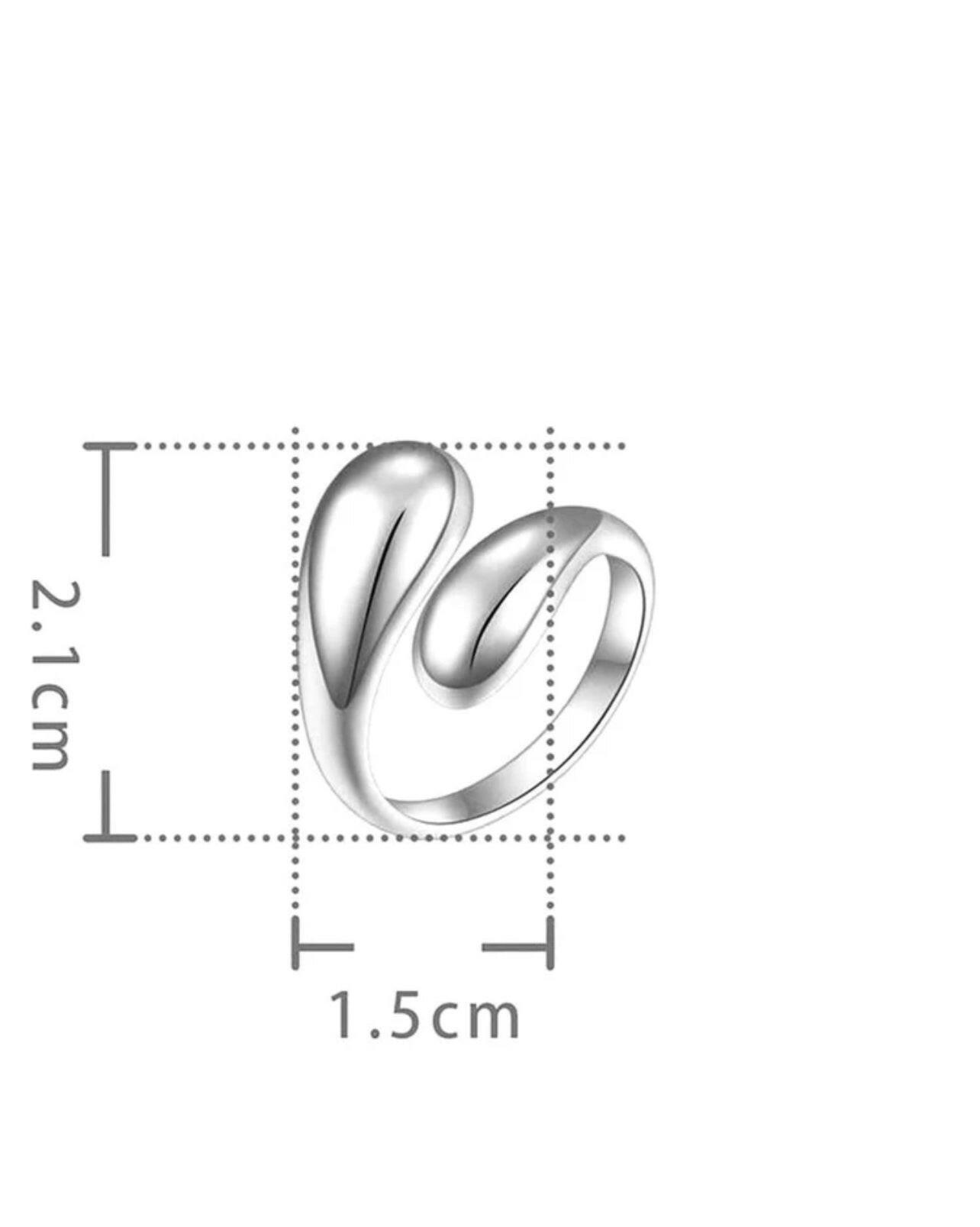 925 Sterling Silver Silver Water Drop Rings