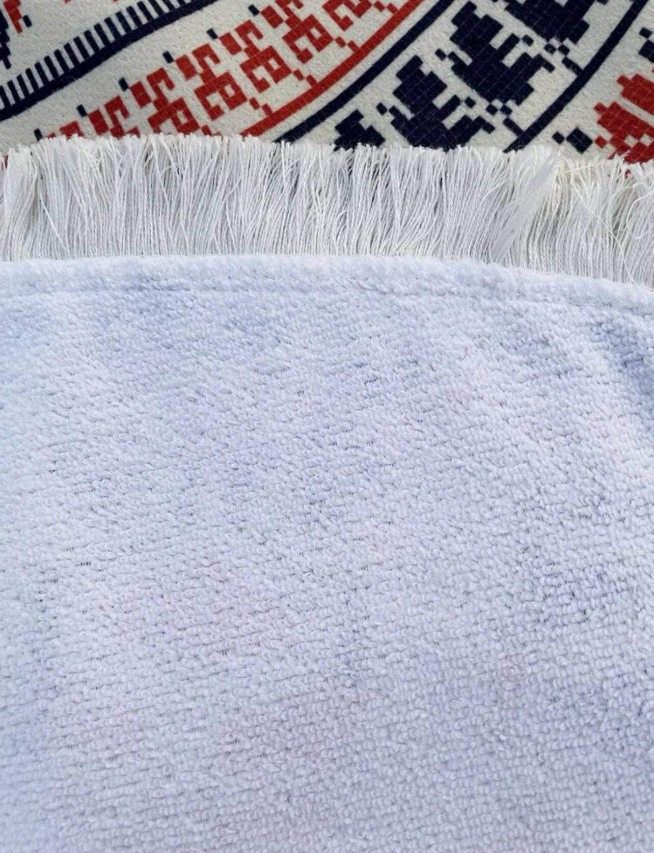 Boho Allover Print Tassel Trim Beach Blankets