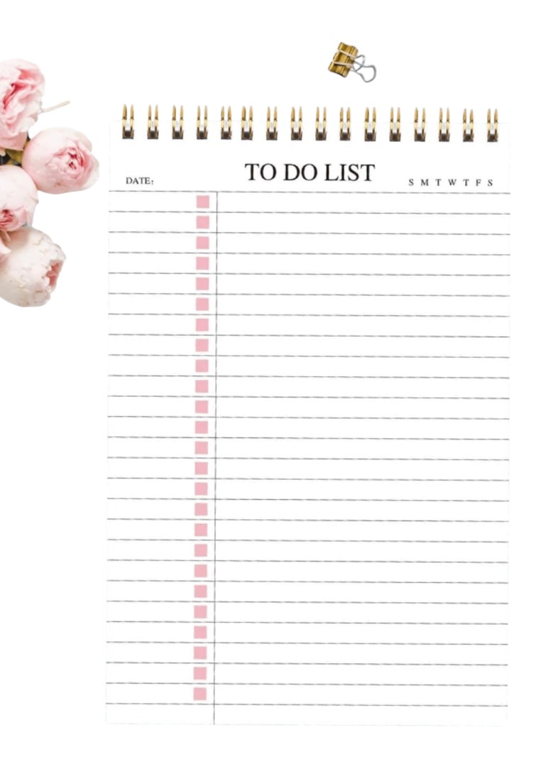 Pink To-Do List Notepad