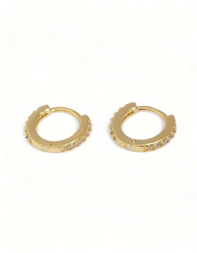 925 Sterling Silver Circle Stud Earrings