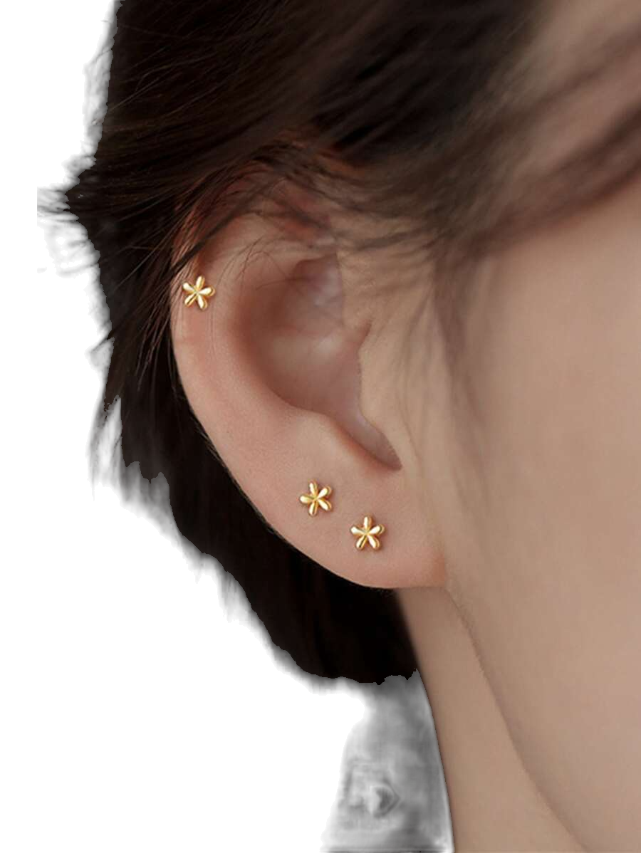 1pair mini flower Stud Earring