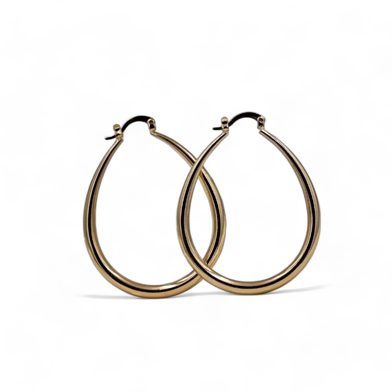 S925 Silver Hollow Out Teardrop Earrings