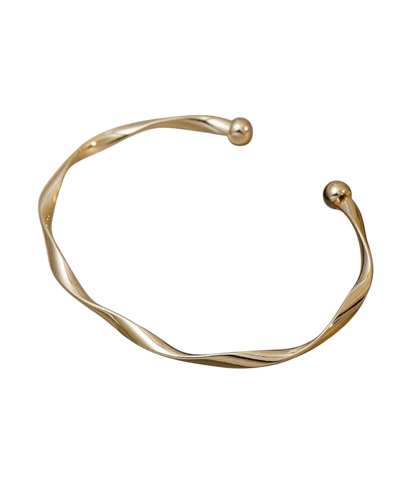 925 Sterling Silver Bracelet With Twisted Cuffs