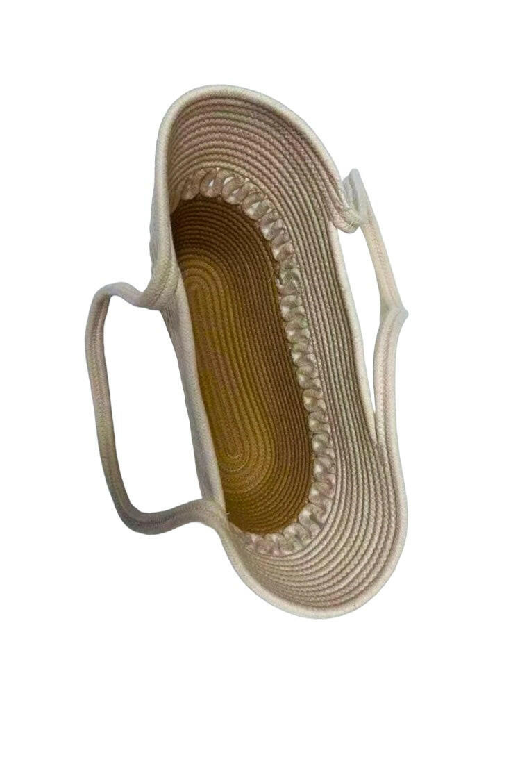 Large Capacity Straw Bag Double Handle