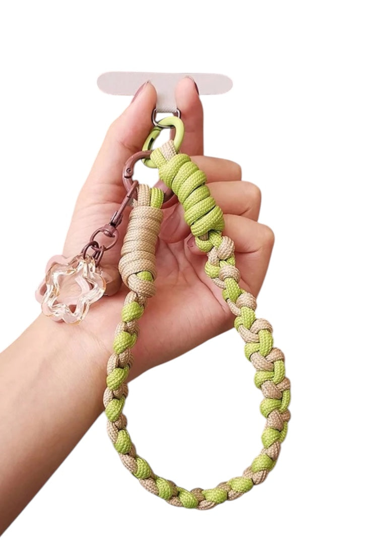 Yellow Green Nylon Braided Lanyard Wristband