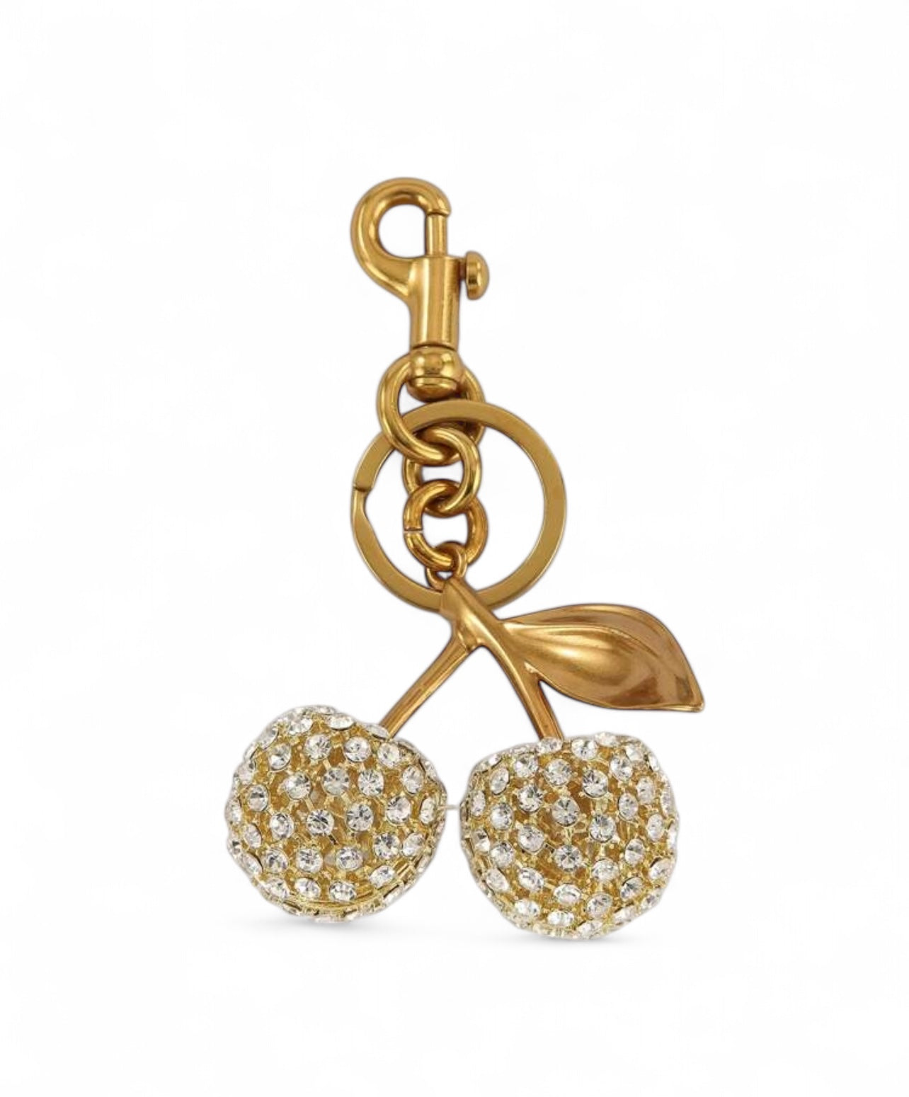 Sparkling Cherry Shape Keychain