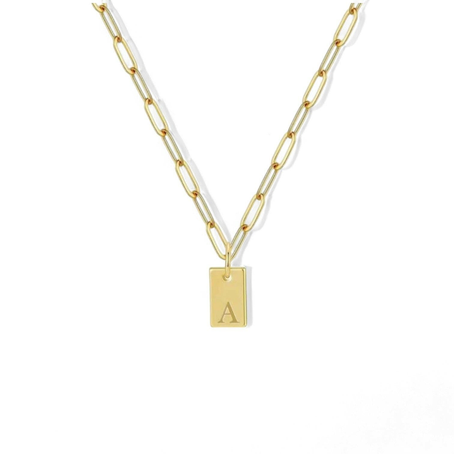 S925 Sterling Silver Gold-Plated Initial Letters Necklace