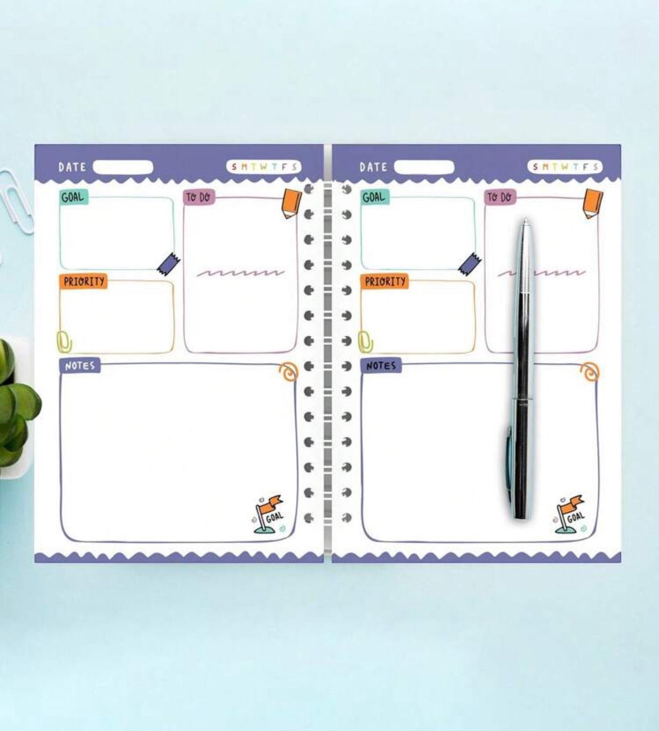 Creative Undated Planner Notebook