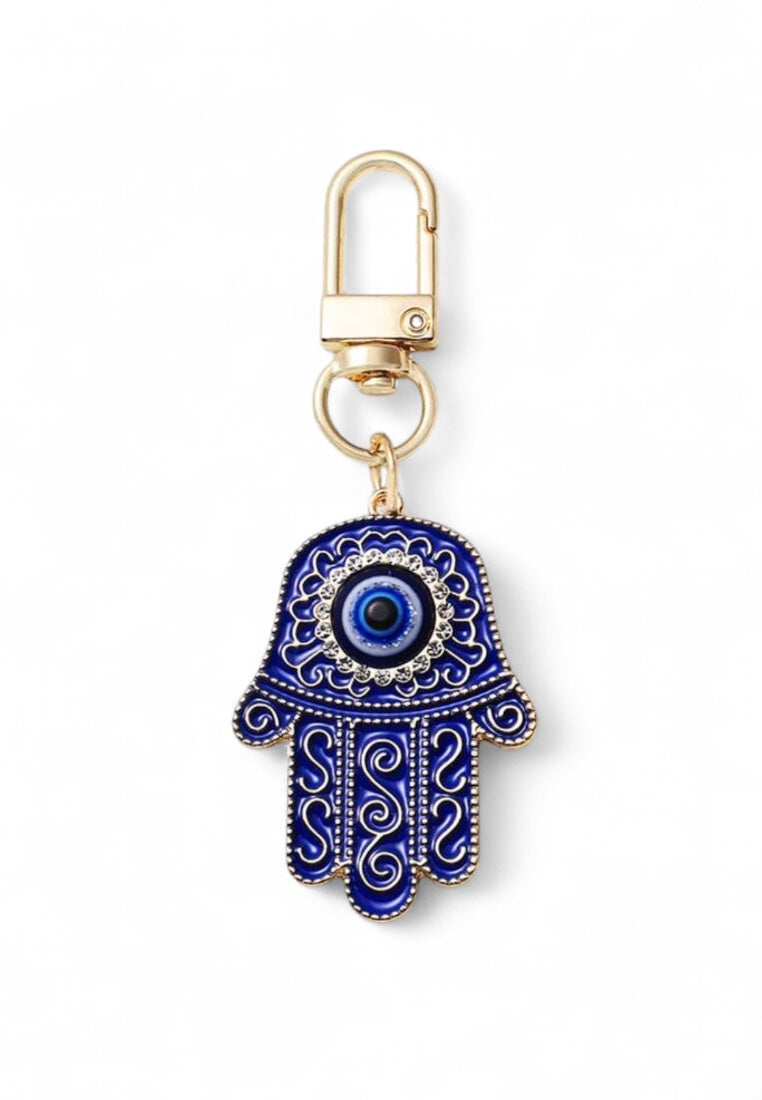 Creative  Evil Eye Hamsa Hand Design Keychain