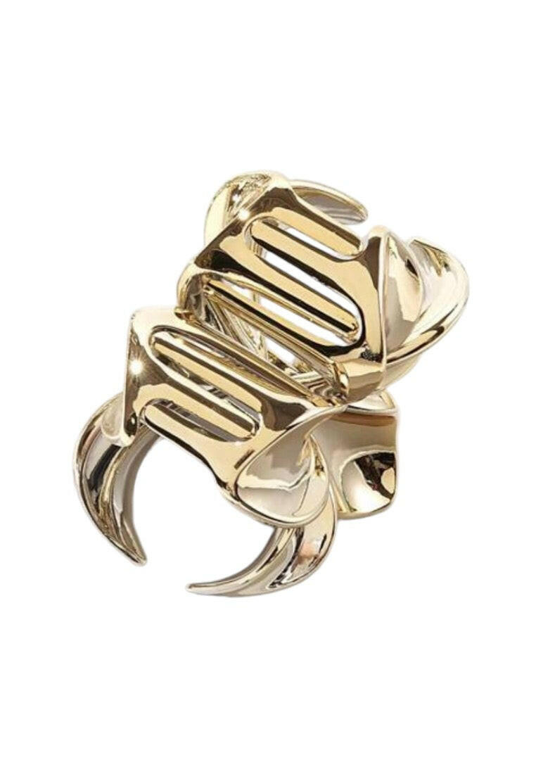 Gold Flower Shaped Hair Claw