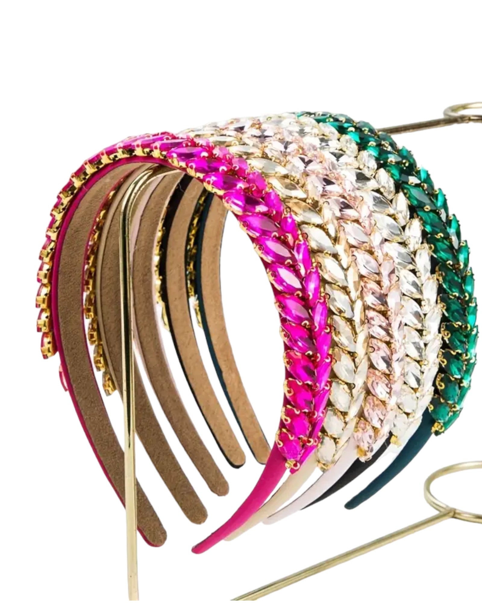 Vintage Rhinestone Leaf Headband