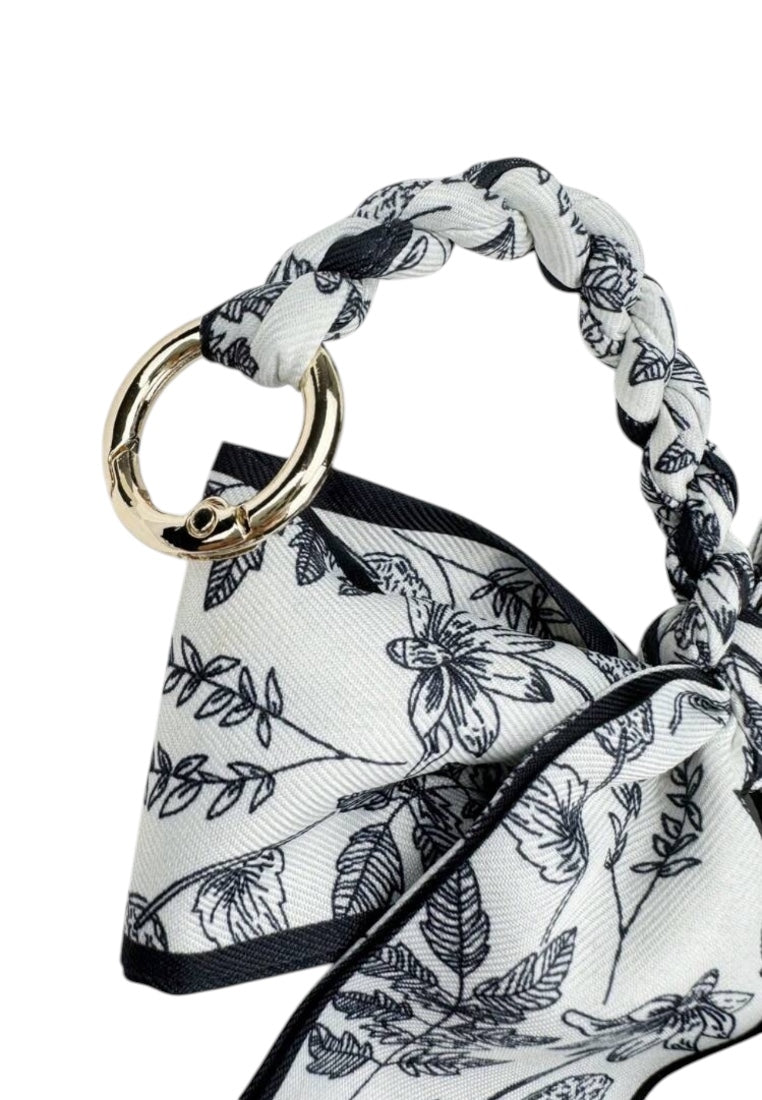 Minimalist Leopard Print Bow Decor Keychain