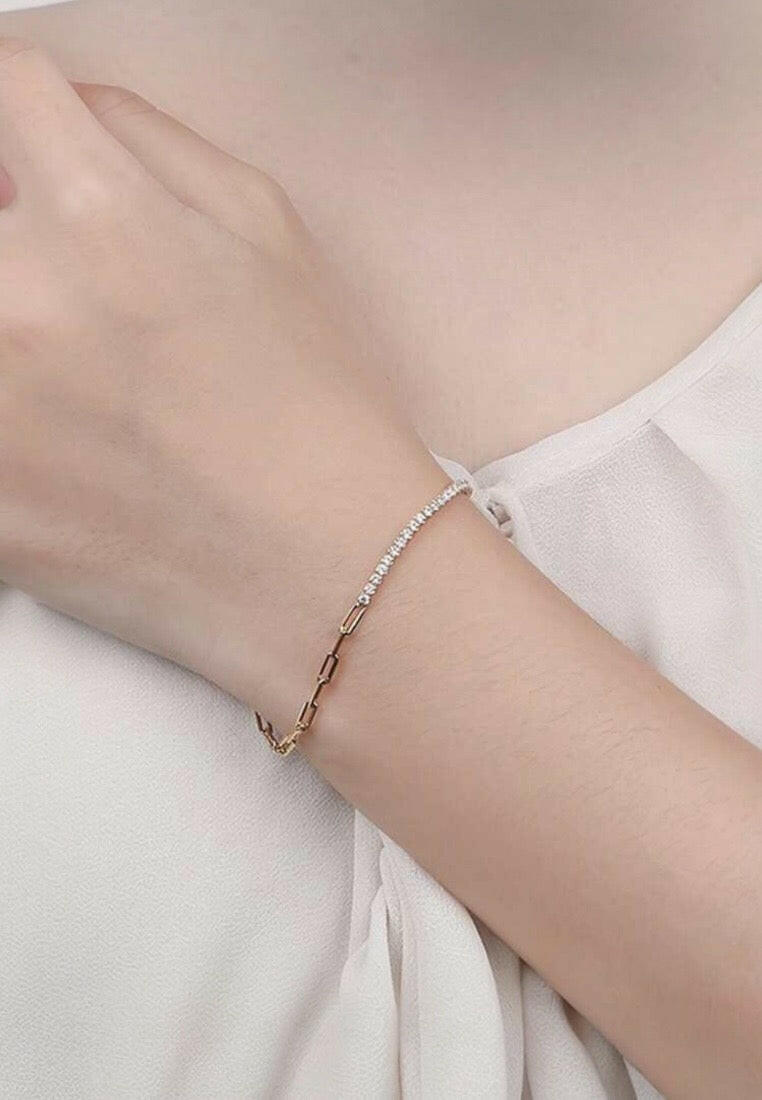 925 Sterling Silver Cubic Zirconia Bracelet