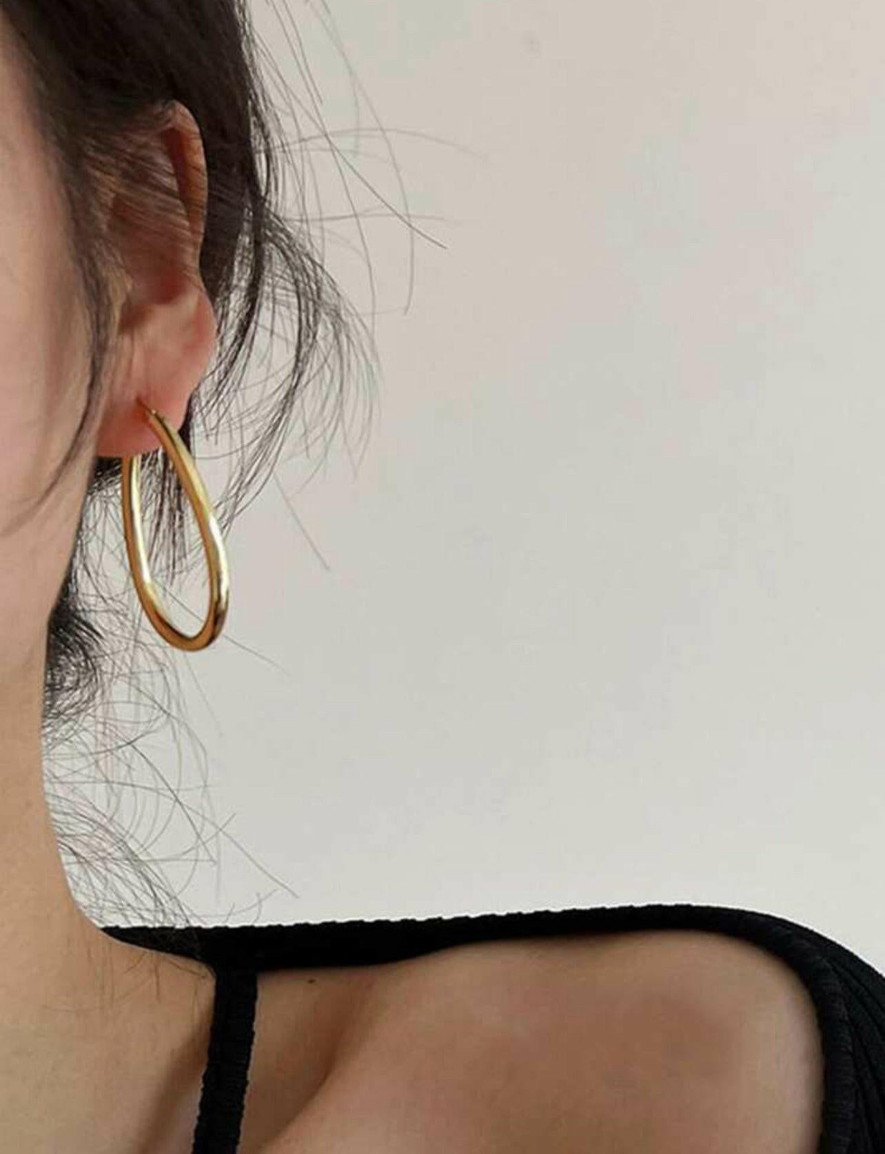 S925 Silver Hollow Out Teardrop Earrings
