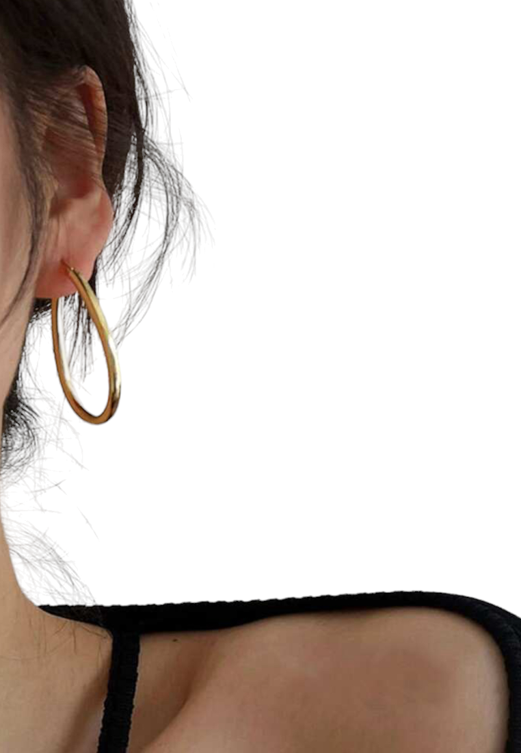 S925 Silver Hollow Out Teardrop Earrings