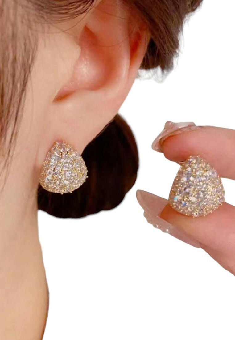 Cubic Zirconia Teardrop Shaped Earrings