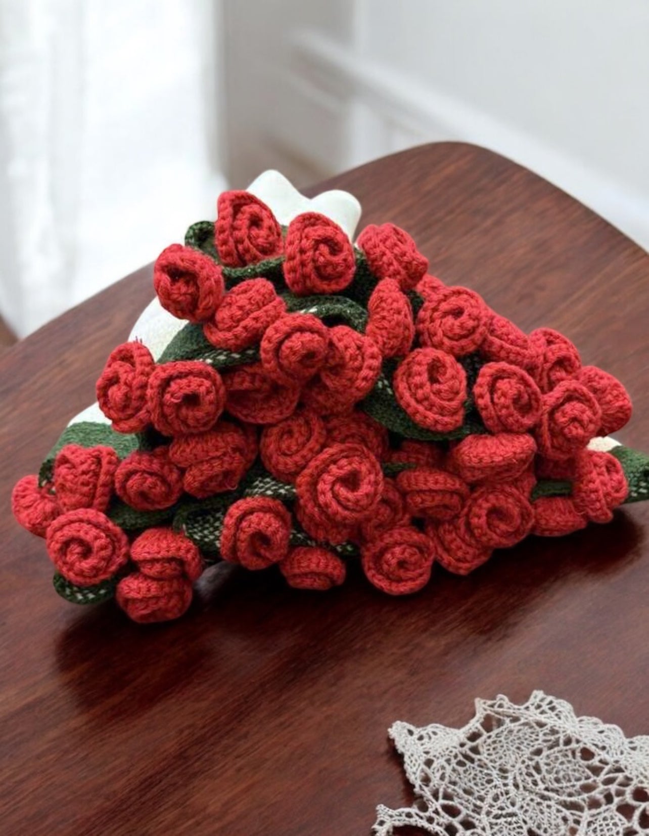 Rose Bouquet Knitted Shawl