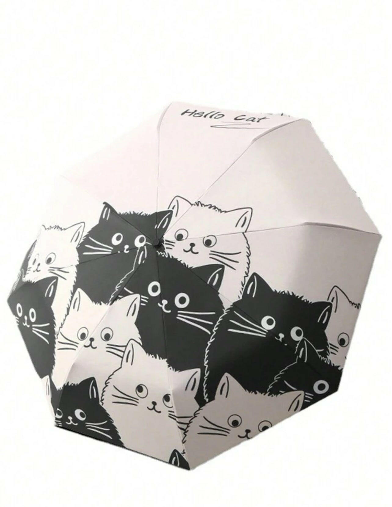 Fully Automatic Cartoon Cat Pattern Umbrella