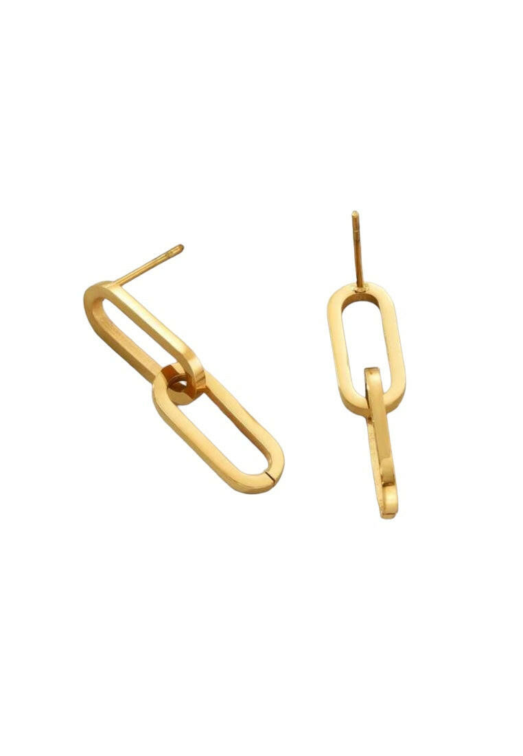 18K Gold-Plated Steel Earrings