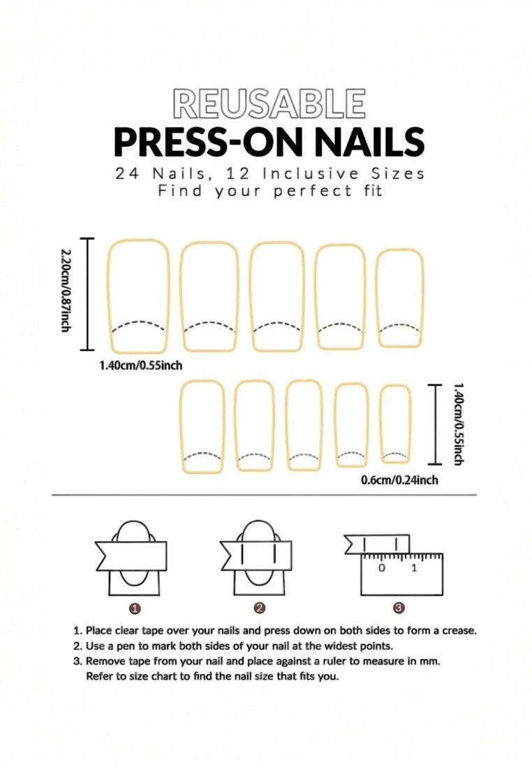 28pcs Nude Short Square Press-On Nails